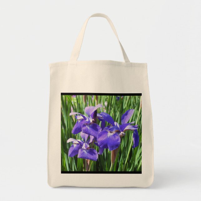 Sac fourre-tout d'Irises pourpres (Devant)