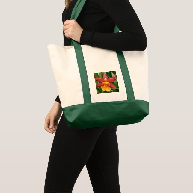 Sac fourre-tout d'orchidée brillante (Devant (produit))