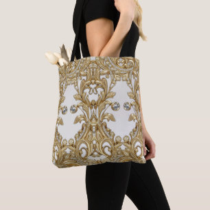 Sac fourre-tout doré décoratif