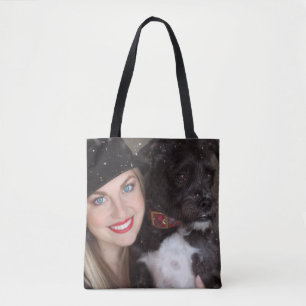 Sac fourre-tout double face avec photo personnalis