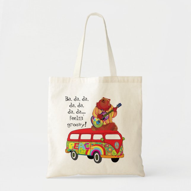 Sac fourre-tout d'ours de guitare super (Devant)