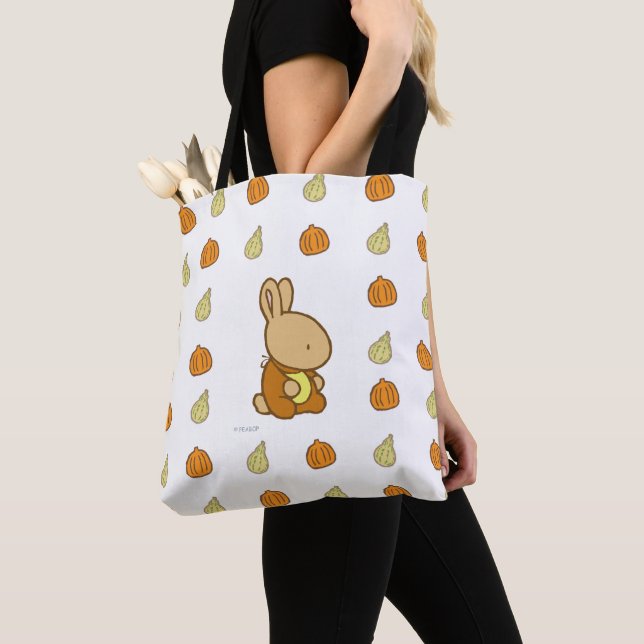 Sac fourre-tout doux à impression de citrouille de (De près)