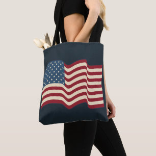 Sac fourre-tout drapeau américain en cadeau
