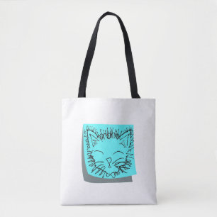 Sac fourre-tout drôle à chat