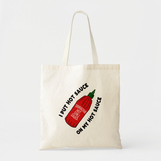 Sac fourre-tout drôle de sauce chaude (Devant)