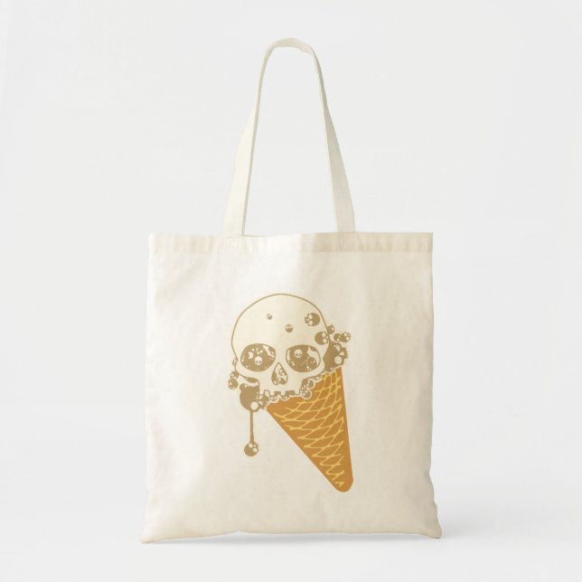 Sac fourre-tout du cône de crème glacée mal (Devant)