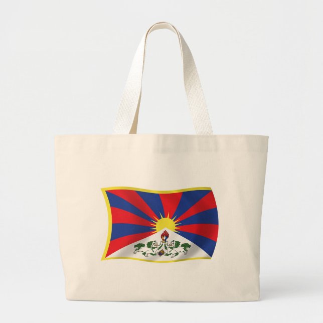 Sac fourre-tout du drapeau du Tibet (Devant)