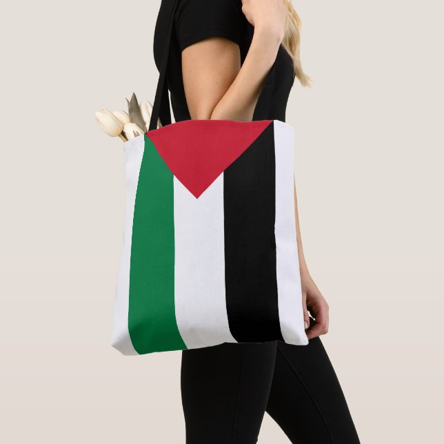 Sac fourre-tout du drapeau palestinien (De près)