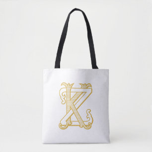 Sac fourre-tout du logo des initiales vintages KZ