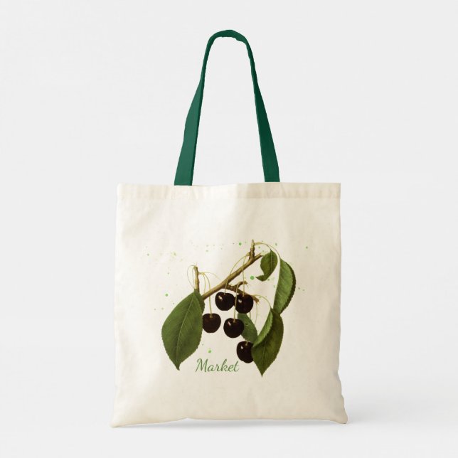 Sac fourre-tout du marché des cerises botaniques r (Dos)