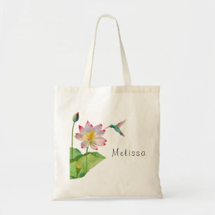 Sac fourre-tout du monogramme de lotus Flower