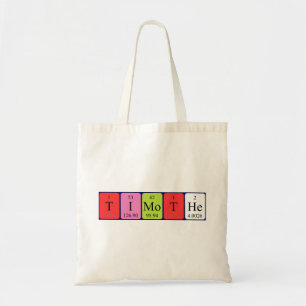 Sac fourre-tout du nom de table périodique