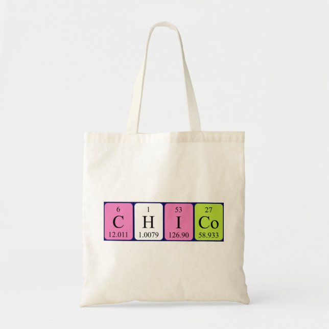 Sac fourre-tout du nom de table périodique Chico (Devant)