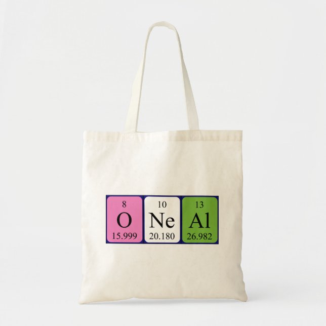 Sac fourre-tout du nom de table périodique de l'oe (Devant)