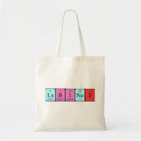 Sac fourre-tout du nom de table périodique Labinot