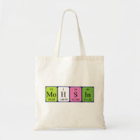 Sac fourre-tout du nom de table périodique Mohsin