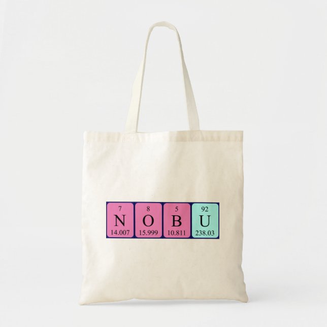 Sac fourre-tout du nom de table périodique Nobu (Devant)