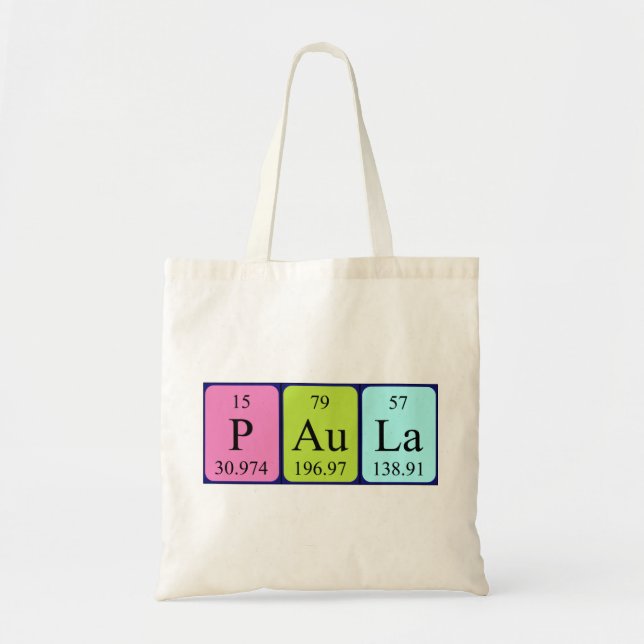 Sac fourre-tout du nom de table périodique Paula (Devant)