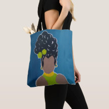 Sac fourre-tout d'une femme afro-américaine