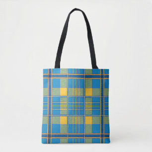 sac fourre-tout écossais de tartan