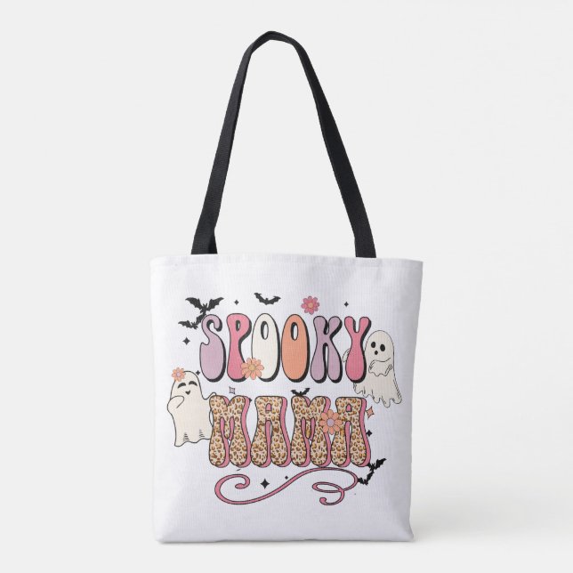 Sac fourre-tout éffrayant Mama Halloween (Dos)