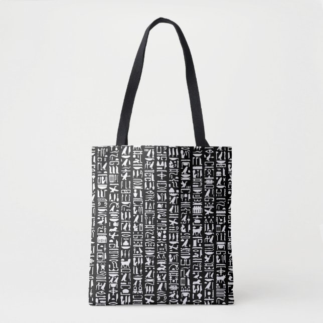 Sac fourre-tout égyptien Hiéroglyphe (Devant)