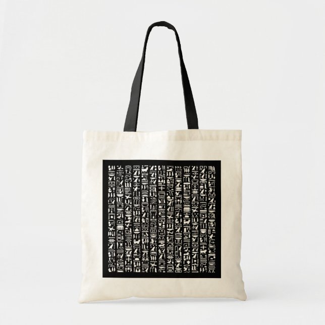 Sac fourre-tout égyptien Hiéroglyphe (Devant)