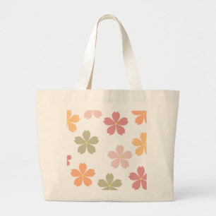 Sac fourre-tout élégant à motif floral géant