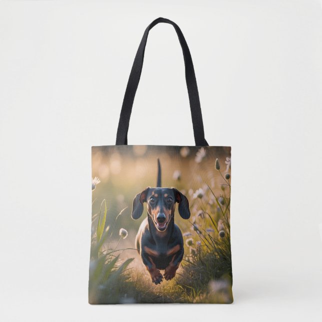 Sac fourre-tout élégant de Dachshund (Devant)
