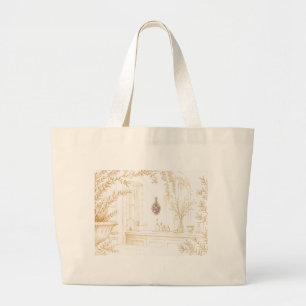 Sac fourre-tout élégant Fleurs séchées Cour de Fra