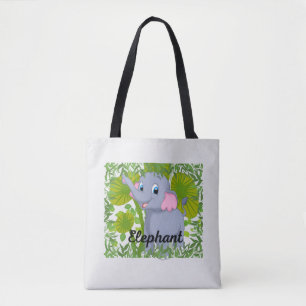 Sac fourre-tout éléphant bébé mignon – Dessin anim