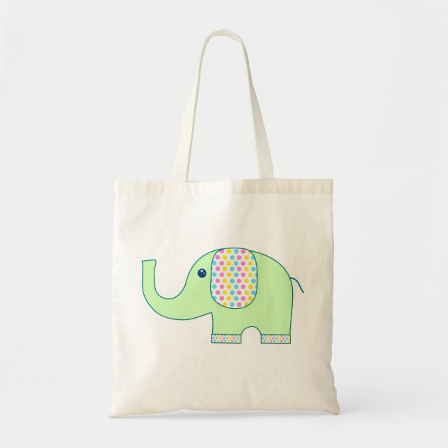 Sac fourre-tout éléphant / Enveloppe cadeau écolog (Devant)