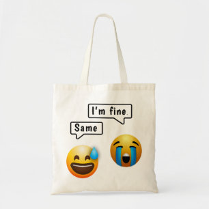Sac fourre-tout Émoji Visage Sourire Mignon