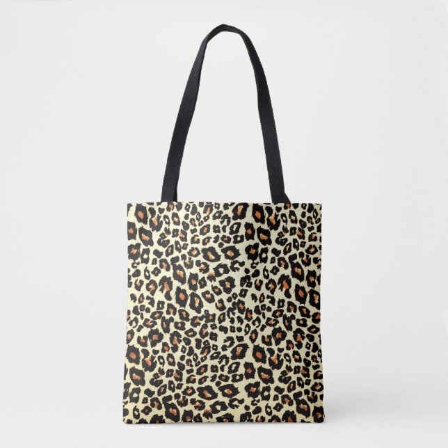 Sac fourre-tout Empreinte de léopard (Devant)