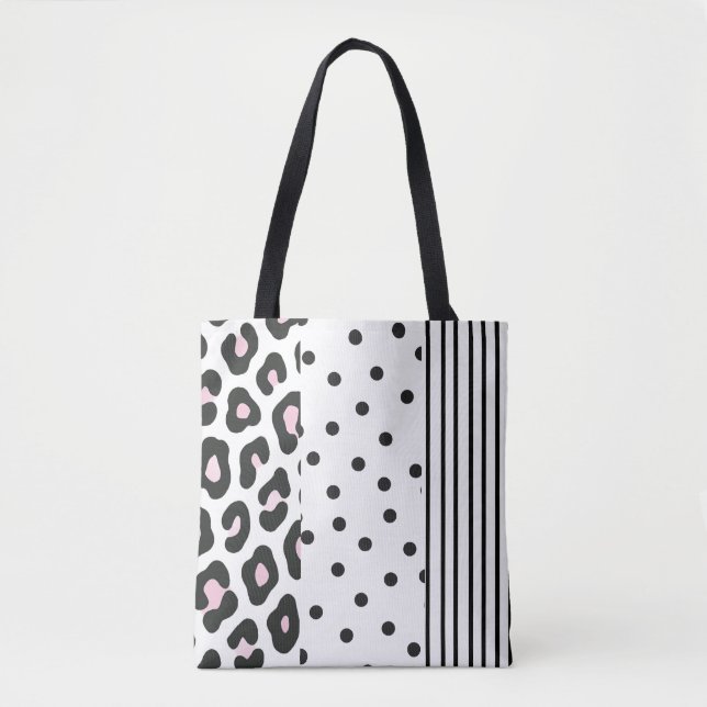 Sac fourre-tout Empreinte de léopard (Devant)