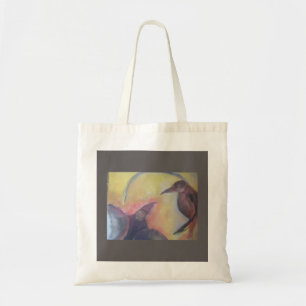 SAC FOURRE-TOUT EN COTON AVEC PEINTURE ORIGINALE D