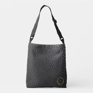 Sac fourre-tout en cuir noir