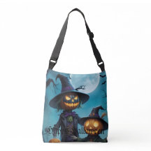 Sac fourre-tout en duo de citrouille d'Halloween e