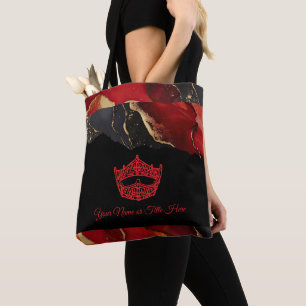 Sac fourre-tout en marbre d'encre de couronne amér