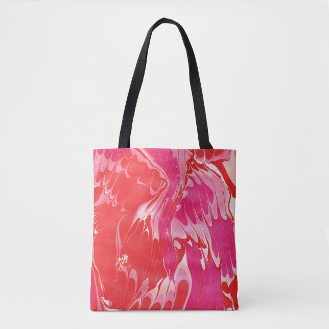 Sac fourre-tout en marbre rouge (Devant)