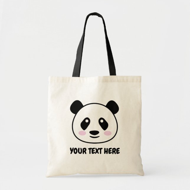 Sac fourre-tout en toile de dessin animé de Cute p (Devant)