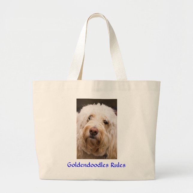 Sac fourre-tout en toile de Jumbo de Goldendoodles (Devant)