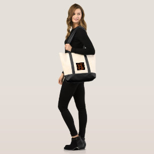Sac fourre-tout en toile élégant avec logo moderne