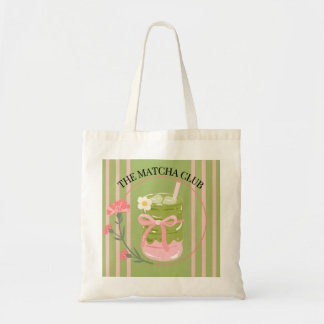 Sac fourre-tout en toile esthétique "The Matcha Cl