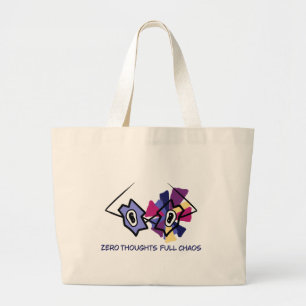 Sac fourre-tout en toile graphique drôle Zero Thou