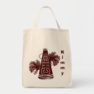 Sac fourre-tout en toile Pom-pom girl Maroon Megap