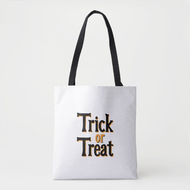 Sac fourre-tout En Toile Trick Ou Treat (Devant)