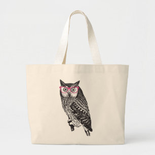 Sac fourre-tout en toile Vintage de Chouette aux