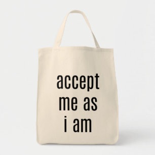 Sac fourre-tout épicerie Accepte-moi comme je suis