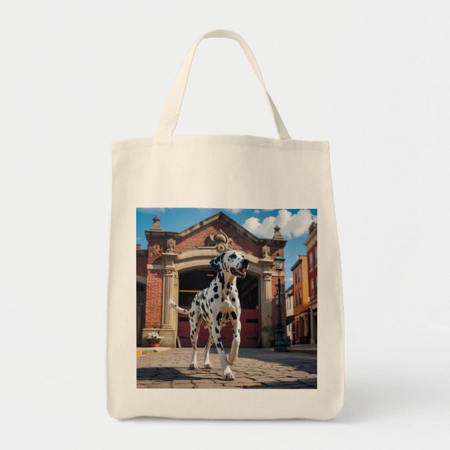 Sac fourre-tout épicerie Dalmatien élégant (Devant)